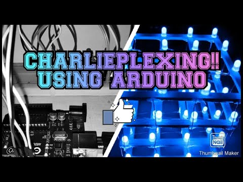 CHARLIEPLEXING !! USING ARDUINO UNO.