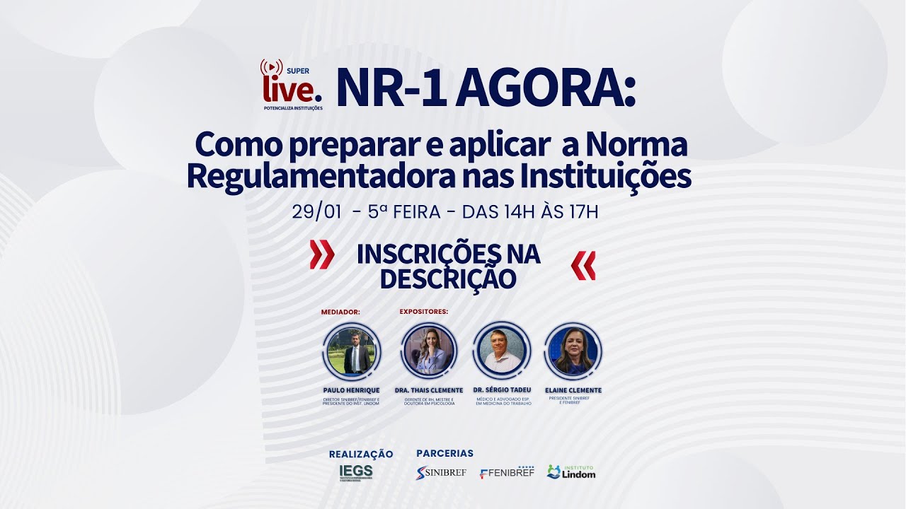 NR1 Agora: Como preparar e  aplicar a norma regulamentadora nas Instituições