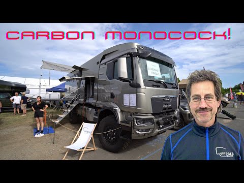 FULL CARBON 4x4 MONOCOCK RV 2023 MAN. Berlin craftsman invents awesome camper!
