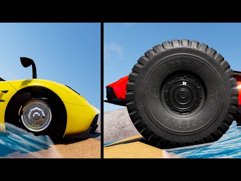 Large vs Little Wheels #28 - Beamng drive