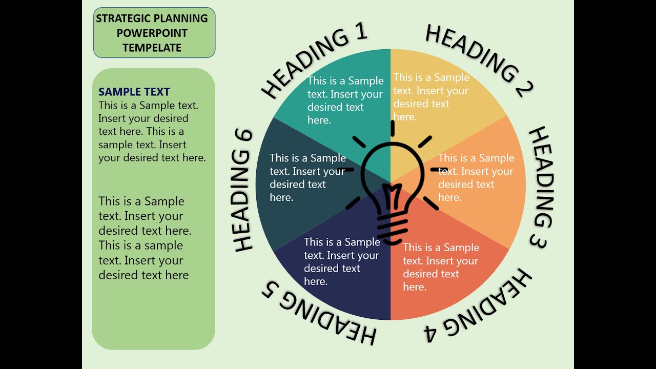 Strategic Planning Cone PowerPoint Template