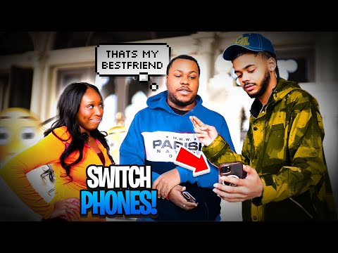 Making Couples Switch Phones 26 💔💔 *Loyalty Test* PUBLIC INTERVIEW