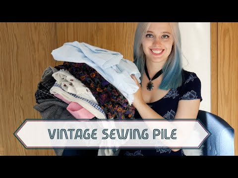 1940s & 50s Vintage Sewing Projects | Vintage Sewing Project Pile