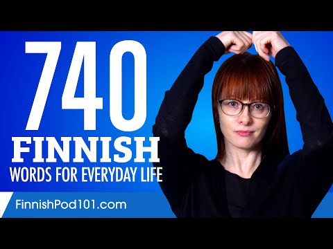 740 Finnish Words for Everyday Life - Basic Vocabulary #37