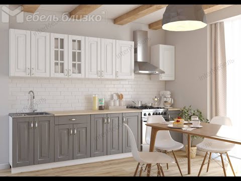 Кухня Бостон акация белая Кухня Бостон акация белая