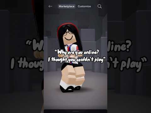 Why are you online I thought you couldn’t play  #roblox #trend
