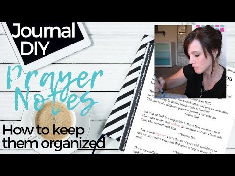 Keep Track of Prayers in your Prayer Journal & Bible Study Binder