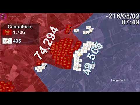 Battle of Cannae in 1 minute using Google Earth