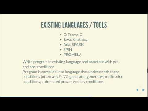 Formal Verification of Smart Contracts: Dr. Christian Reitwiessner - IC3-Ethereum Crypto Boot Camp