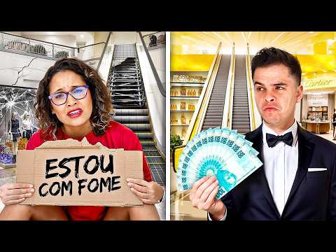 DIVIDIMOS O SHOPPING NO MEIO E O ÚLTIMO A SAIR DA SUA METADE VENCE!