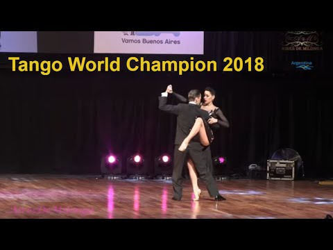 Tango World champions Dmitry Vasin, Sagdiana Hamsina, puesto 1 final escenario Mundial de tango 2018