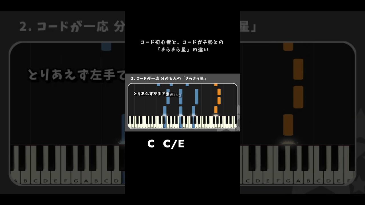 コード初心者とコードガチ勢との「きらきら星」の違い #shorts
