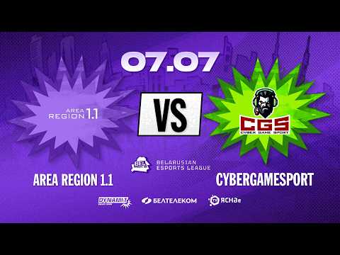 Belarusian Esports League S2 | Групповой этап | Area Region 1.1 vs CyberGameSport