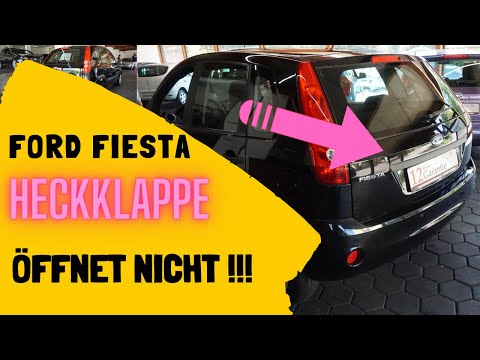 The Ford Fiesta tailgate won't open! Find the solution in the video | tutorial | HD |