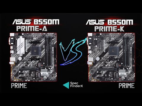 Difference between Asus Prime B550M-A vs Asus Prime B550M-K