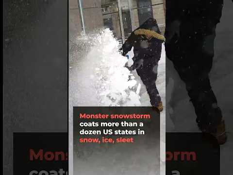 Much of US digging out from snow, sleet, ice from massive winter storm | AJ #shorts