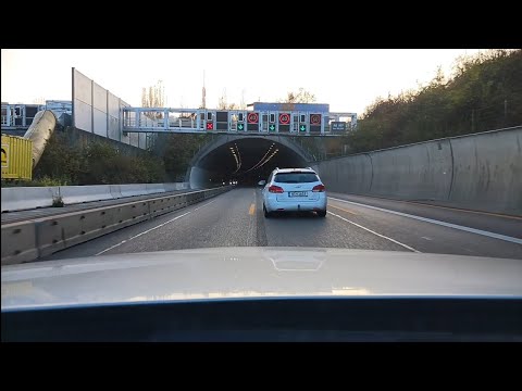 Autofahrt auf der A81 von Stammheim bis Leonberg durch den Engelbergtunnel #philipvonderalb