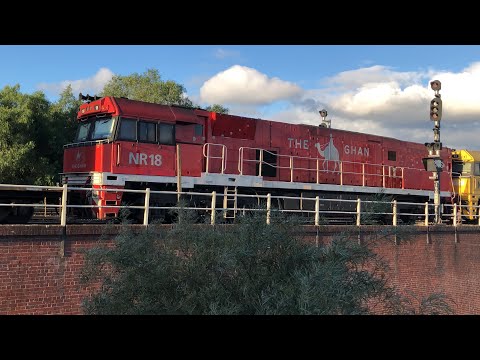 4PM4 - NR100, NR83, NR18 (Ghan) at Bunbury Street