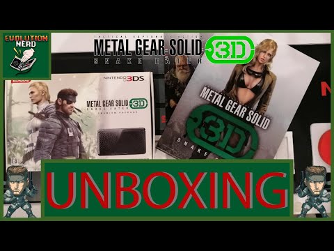 Unboxing metal gear solid 3 ds Nintendo premium package konami stile (sealed) cleare file