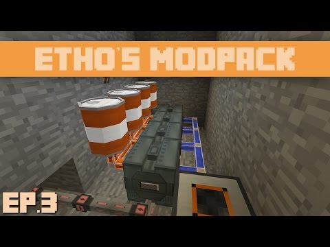 Ethos Modpack : Ep.03 - Harnessing The Power Of Lava