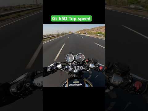 Gt 650 top speed #ytshorts #gt650 #topspeed ##royalenfield #trendingshorts
