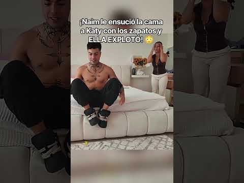 ¡Los 👟 no, Johnny!🤣🫢 #naimdarrechi #viral #lablanquita #katycardona #pareja