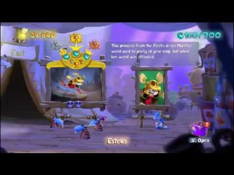 Rayman Legends 100% WalkThrough World 3 Fiesta De Los Muertos Part 1