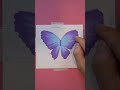 Oil pastel drawing-Glitter butterfly #oilpastel #easydrawing #creativeart #butterflydrawing #art