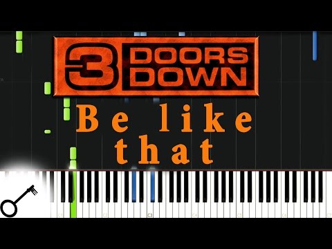 Be Like That - 3 Doors Down piano tutorial