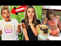 My Crush REACTS To Old INSTAGRAM PHOTOS FUNNY Piper Rockelle