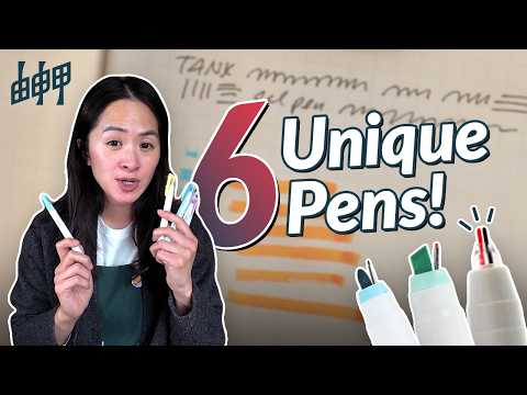 6 Unique Pens!