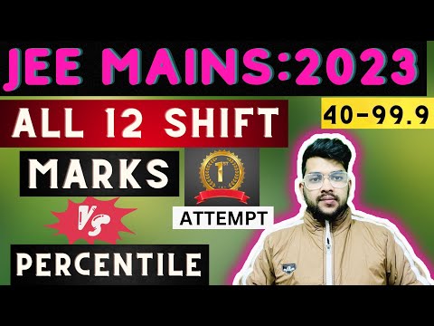 Jee Mains 2023 : Live Discussion | Marks vs Percentile | All 12 shift Safe Score #jee2023 #cutoff