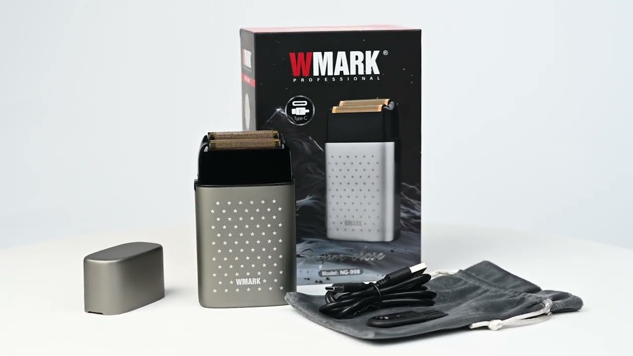 Wmark - Rasoir à feuilles 2 têtes oscillantes et flottantes video thumbnail