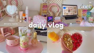 °.𐙚⋆Daily vlog 🍵🎀 productive morning routine, gym, preparing matcha, journaling🌷Indian food 🍲 