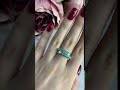 Серебряное кольцо с изумрудом