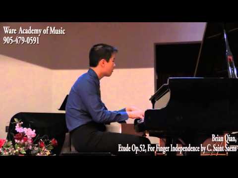 Brian Qian, Etude Op.52, For Finger Independence by Camille Saint-Saens