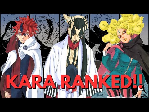 RANKING KARA from WEAKEST to STRONGEST! - Boruto Kara Members RANKED!