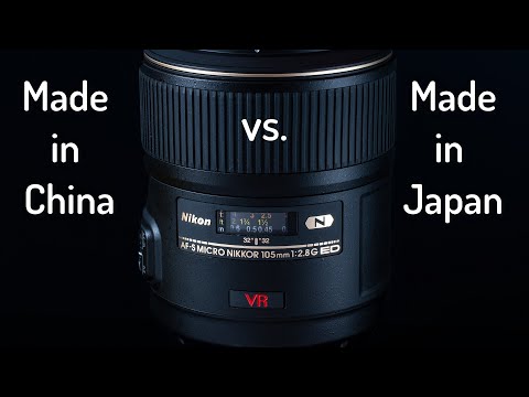 Nikon Micro-Nikkor 105mm f/2.8 VR : Made in China vs. Made in Japan