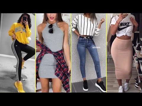 OUTFITS CON JEANS BLUSAS Y ROPA DE MODA 2022 DIFERENTES IDEAS PARA VESTIR BIEN TENDENCIAS 2022 MUJER