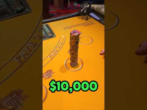 Blackjack $10,000 At Risk! #casino #blackjack #tablegames #thebigjackpot
