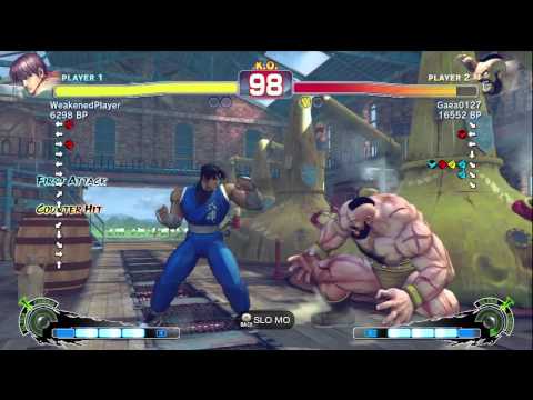 Gaea0127 [Zangief] vs WeakenedPlayer [Guy] SSF4 Japanese Online Ranked Matches - TRUE-HD