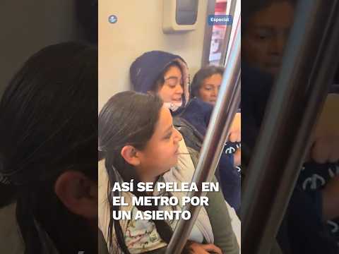 Mujeres pelean por un asiento en el Metro al estilo del “juego de las sillas” #Short











