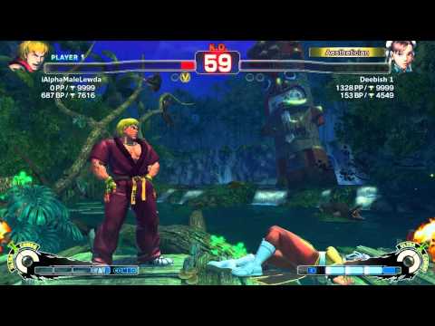 SSF4:AE (PC) -  iAlphaMaleLewda ( Ken ) vs. Deebish 1 ( Chun )