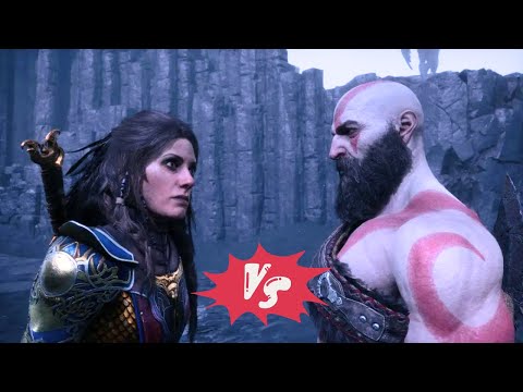 Kratos Meets Freya In Valhalla Scene - God Of War Ragnarok Valhalla DLC PS5 2023 Gaming Boss