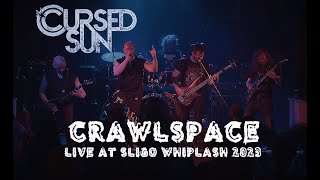 Music video thumbnail preview for Cursed Sun - Crawlspace [Live at Sligo Whiplash Metalfest 2023] by Cursed Sun