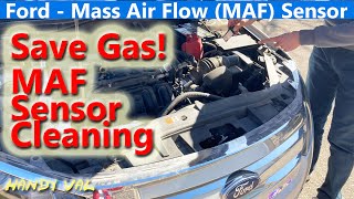 How to Clean a Mass Air Flow Sensor MAF on a Ford Fusion and other Cars