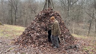 Wickiup Shelter at Buckeye Bushcraft
