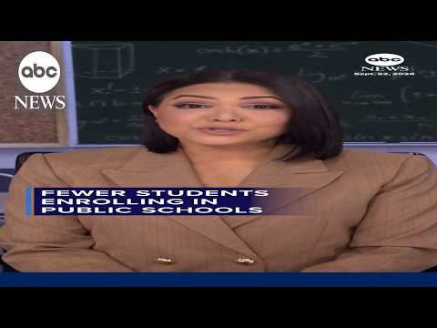 Fewer students enrolling in public schools