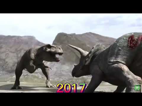 Evolution of Tyrannosaurus vs Triceratops in Documentaries Part 2