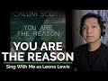 You Are The Reason Duet Male Part Only Karaoke Calum Scott Ft Leona Lewis